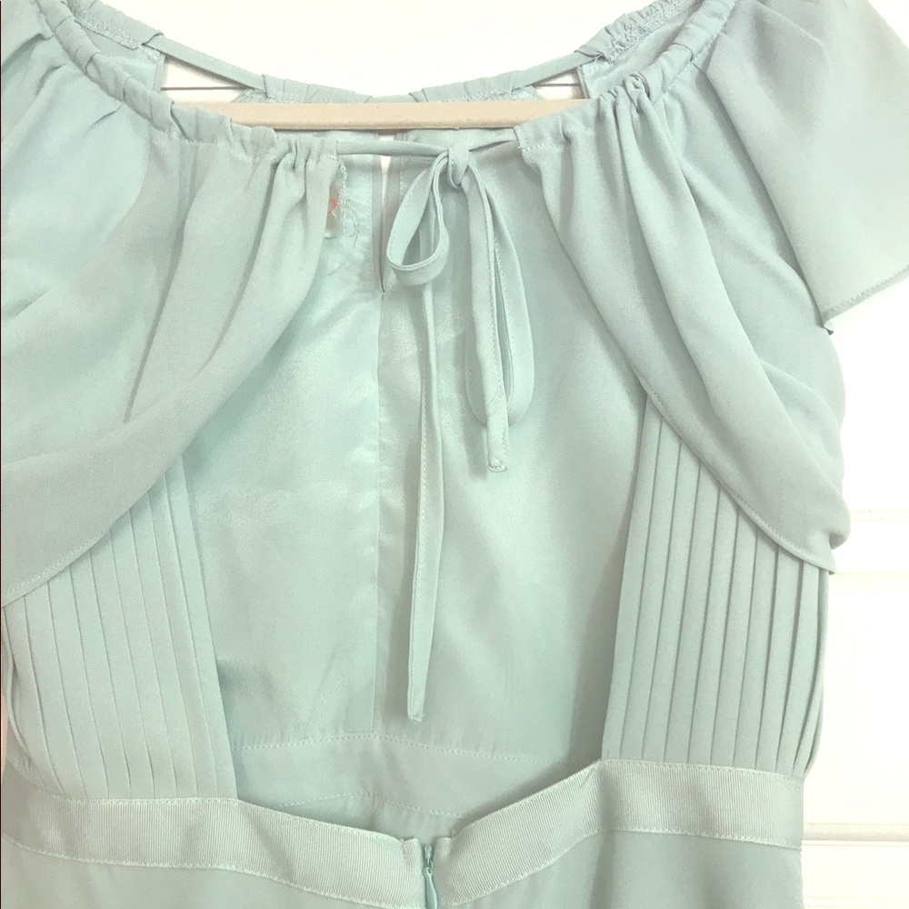 Mint green bridesmaid dress